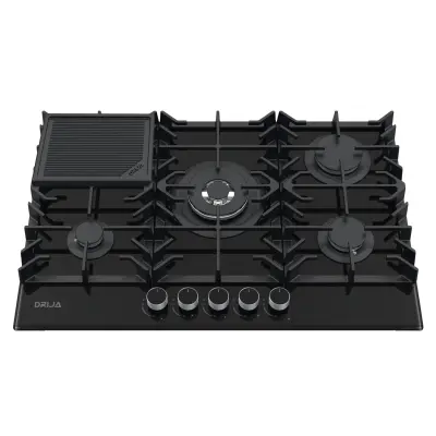 ESTUFA EMPOTRABLE DRIJA A GAS DE 76CM DE 5 QUEMADORES VITROCERAMICA TOSCANA76PROB